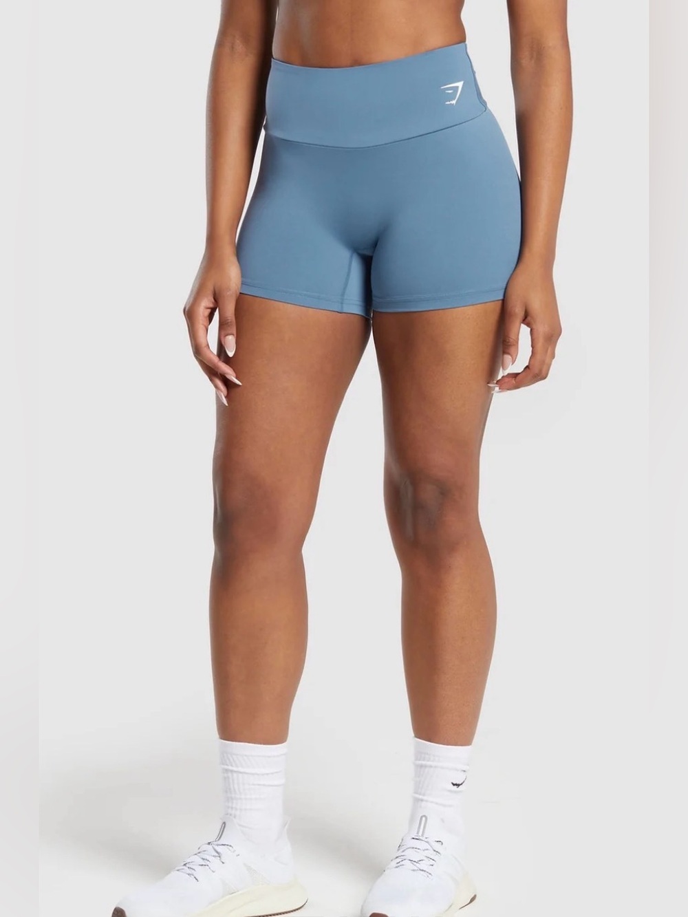 Gymshark Women’s High-Rise Slate Blue Bike Shorts